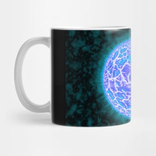 Exploding Sun - Light Blue Mug
